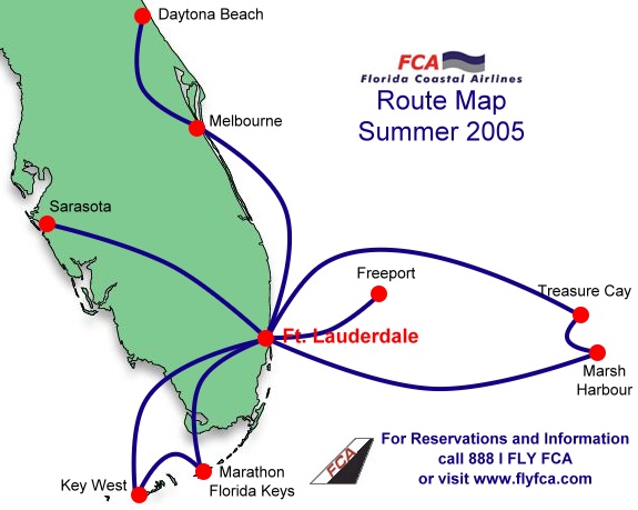 FCA route map from Summer 2005.