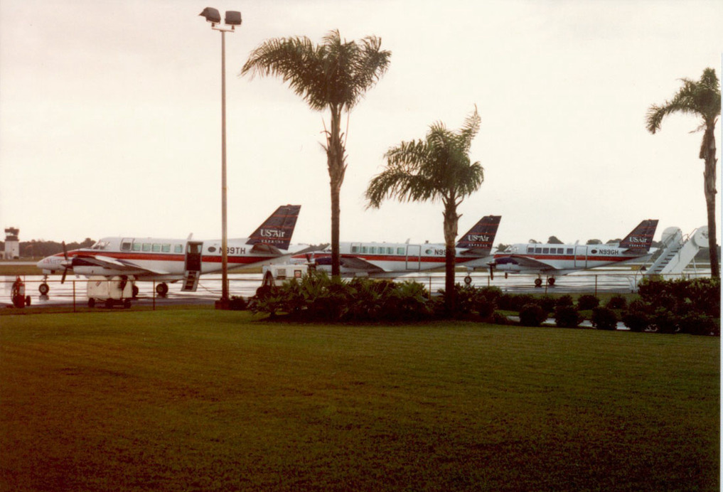 Another view of Chautauqua's Beech 99s at Vero Beach. Photo courtesy of Todd Scher.