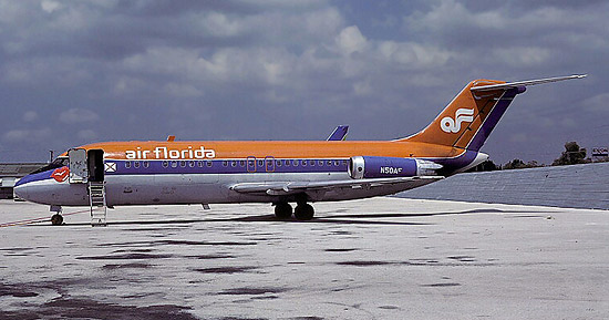 Douglas DC-9s were Air Florida's primary aircraft type during 1977-78.