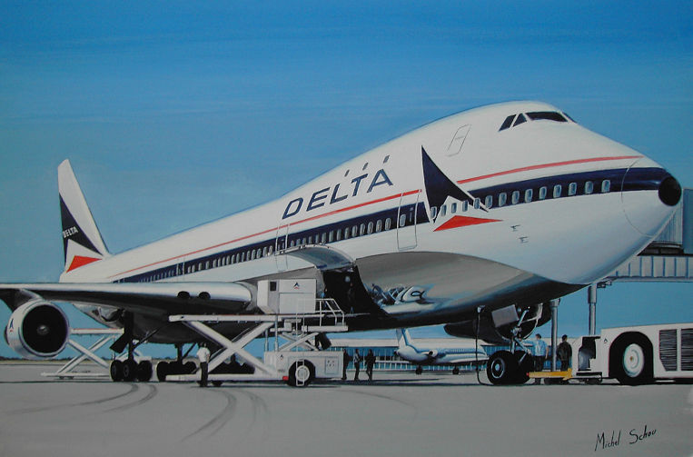 Delta Air Lines Boeing 747-132 Ship 101 N9896, christened 