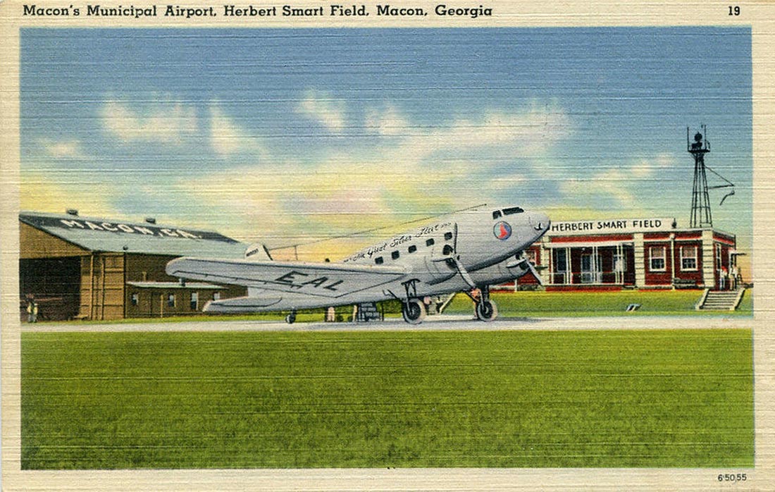 Eastern Air Lines DC-2 at Macon.