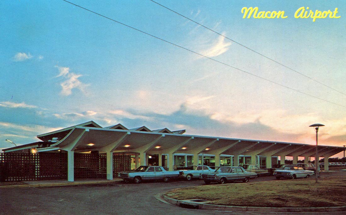 Macon Airport postcard