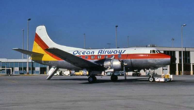 Ocean Airways Martin 404 N145S at Atlanta, GA 1980.