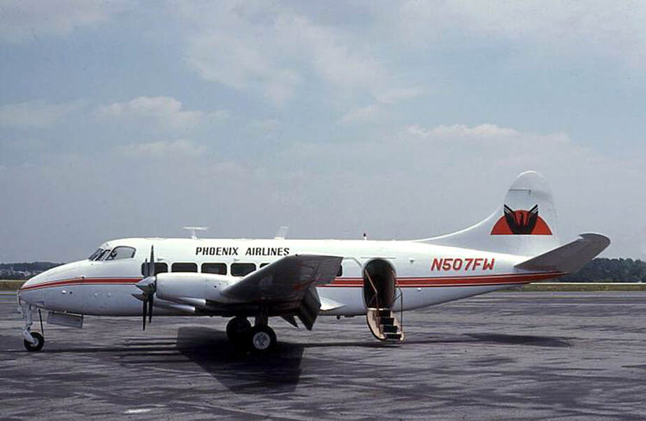 Phoenix Airlines N507FW in 1980.