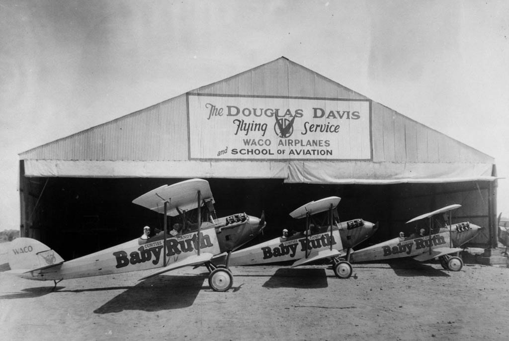 Doug Davis built the first hangar at Candler Field around 1926. Within months, several other buildings were constructed adjacent to the site.
