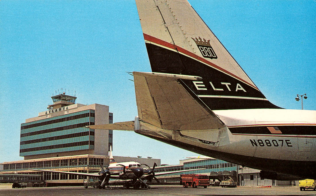 Delta Convair 440 and Convair 880 at Atlanta Airport