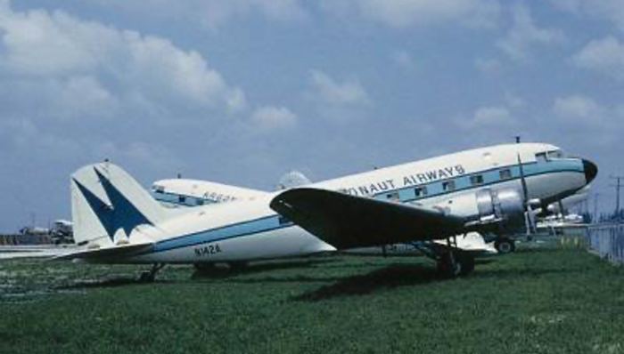 Argonaut Airways DC-3 N142A at Miami.