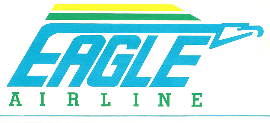 Eagle Airline timetable effective March 1, 1985.