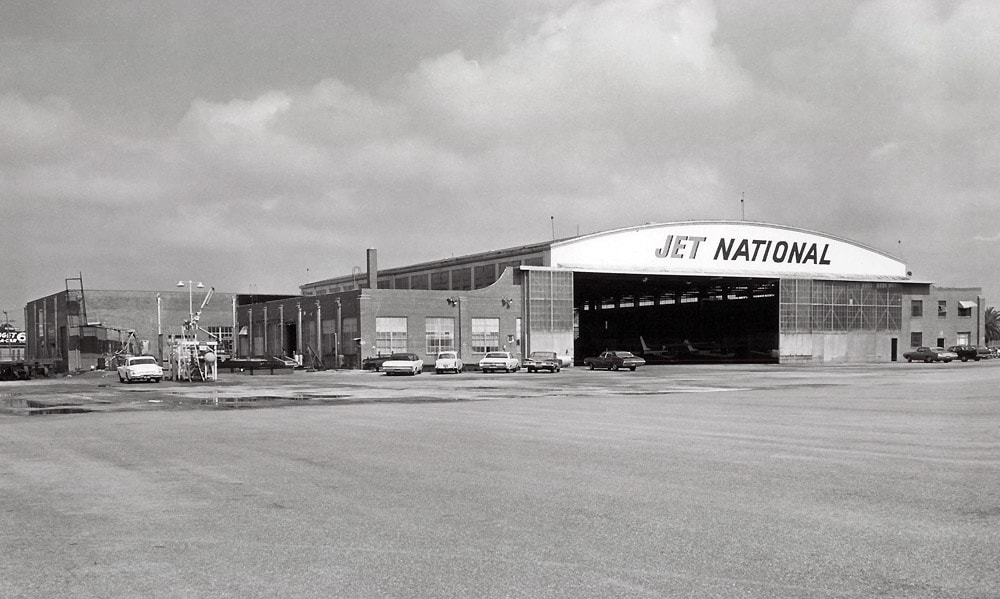 Former National Airlines hangar at Imeson Airport in 1969.