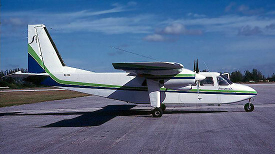 Slocum Airlines flew Britten Norman Islanders and Tri-Islanders on Air Florida routes for a brief period.