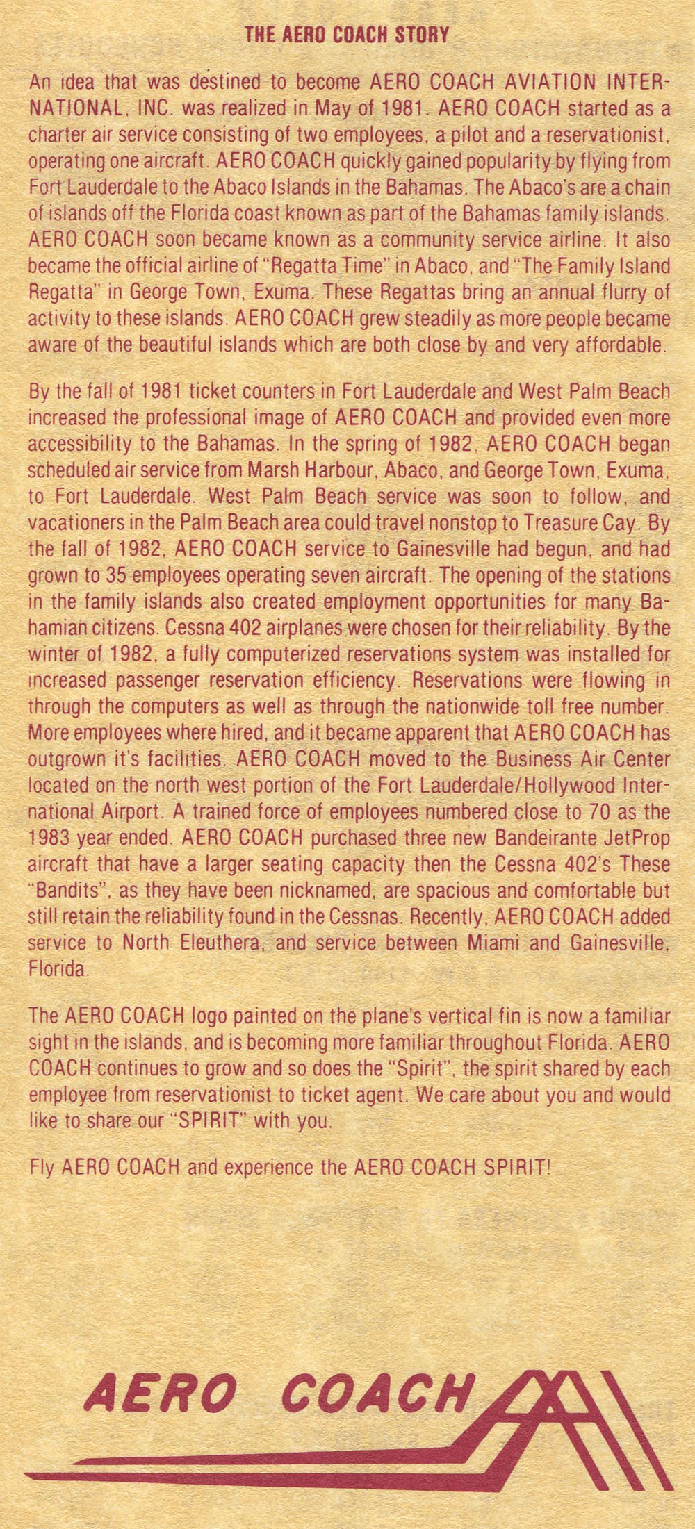 The Aero Coach story