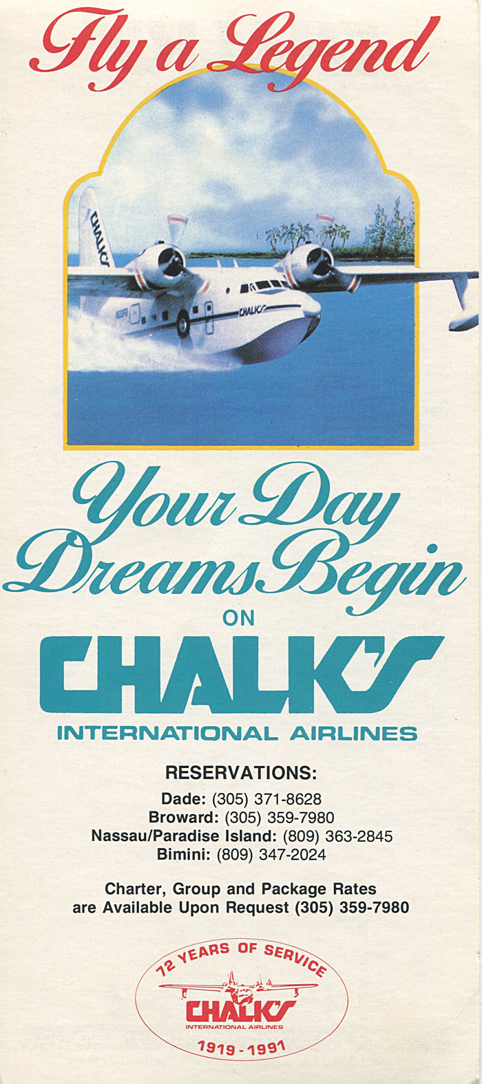 Chalk's timetable 2001