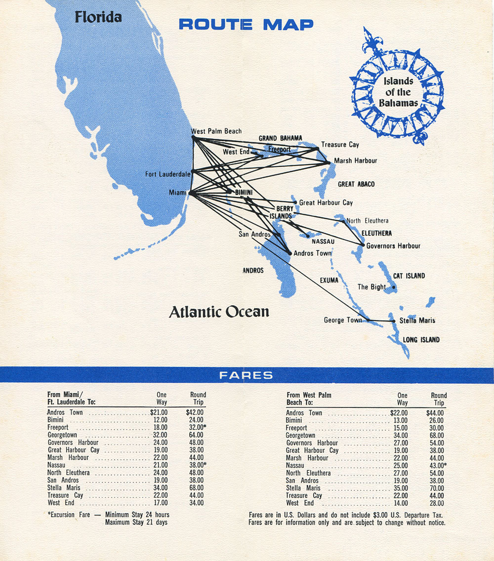 Mackey International Airlines timetable