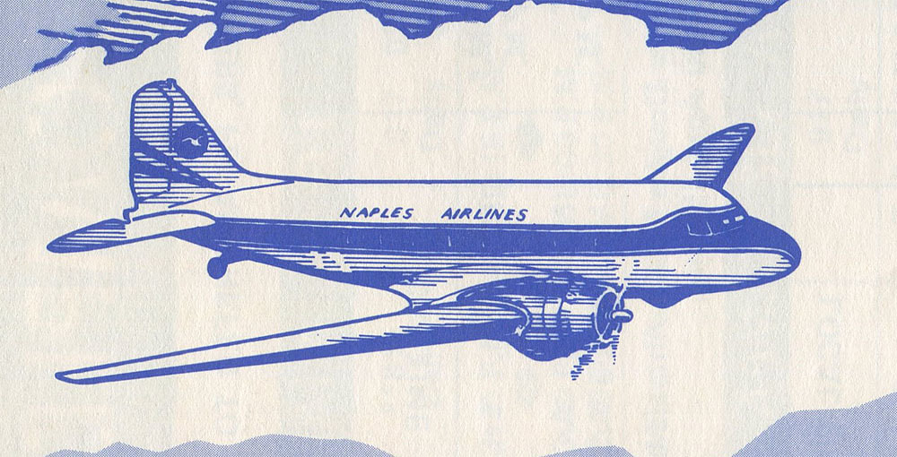 Naples Airlines 1972 timetable