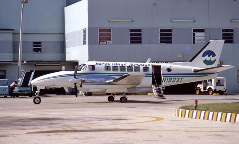 Beechcraft B-99 N1923T at Miami circa 1972. 