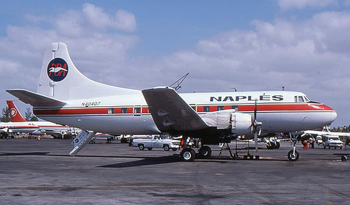 Martin 404 N40407 in the late 1970s.