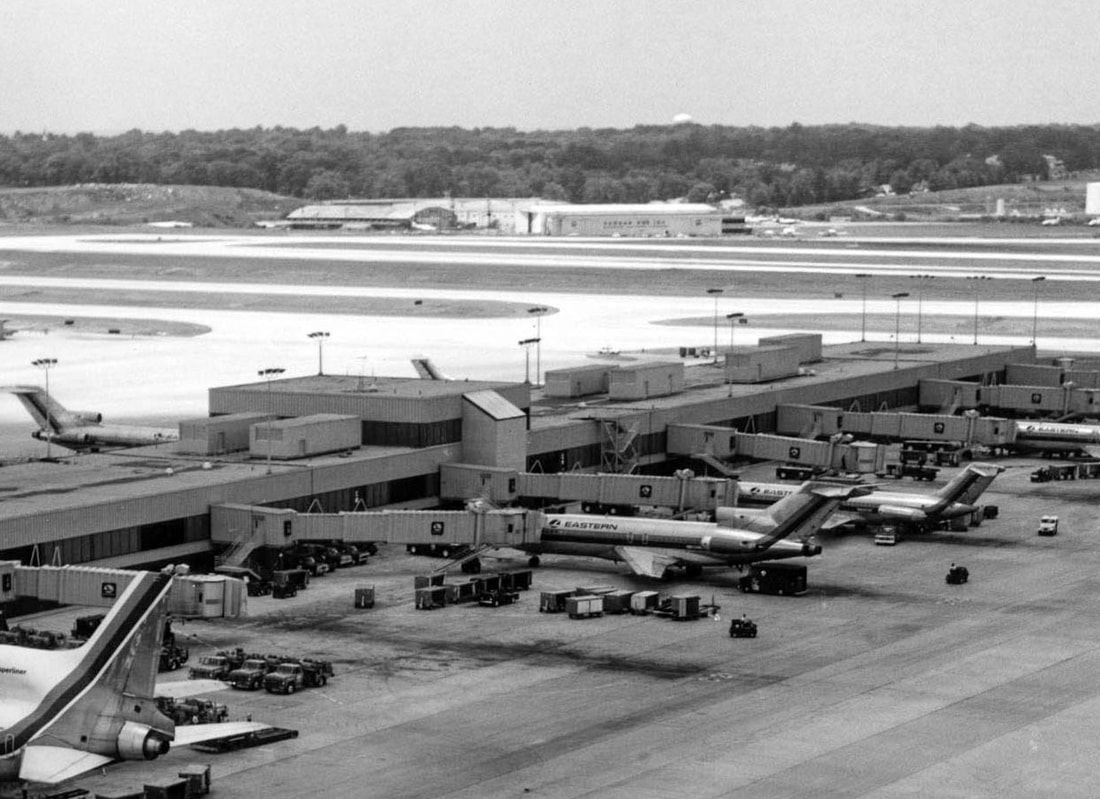 Eastern Air Lines DC-9 at Atlanta Hartsfield airport in 1980.